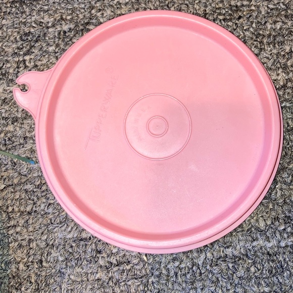 Tupperware Kitchen Vintage Tupperware Bowl Lid Mauve Pink Round Lid